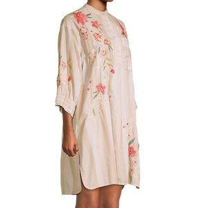 Striped cotton tunic dress